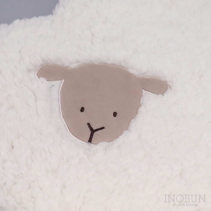 ダイカットマット fluffy sheep13 アイボリー INOBUN オリジナル