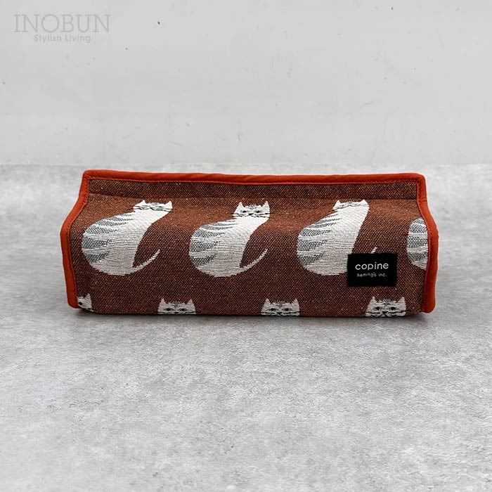 コピーヌ tente テンテ ティッシュカバー TERRACOTTA テラコッタ Finissage Home ねこ
