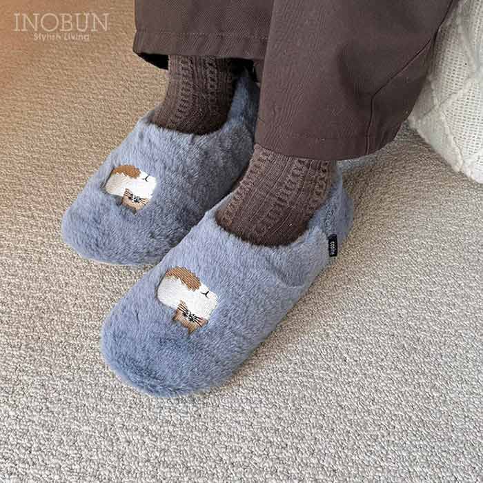 コピーヌ ルームシューズ SMOKY BLUE  スモーキーブルー Finissage Home ねこ