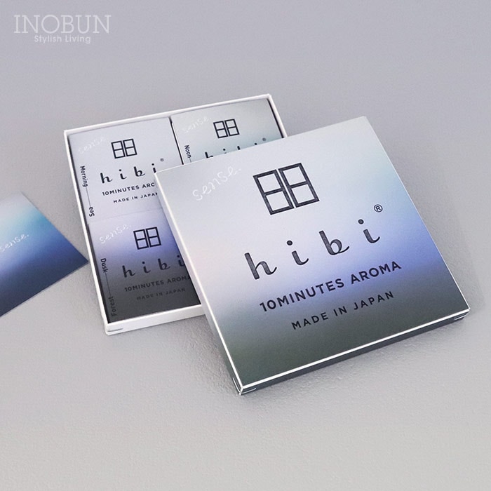 hibi ヒビ 10MINUTES AROMA sense. 3種ギフトボックス お香 マッチ Sea