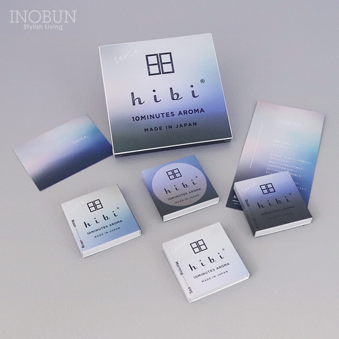 hibi ヒビ 10MINUTES AROMA sense. 3種ギフトボックス お香 マッチ Sea