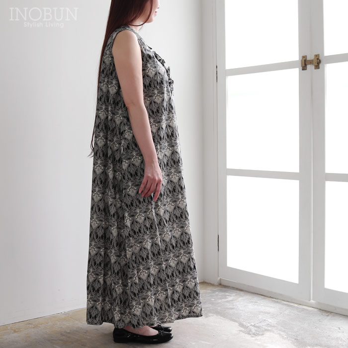 専用 Beaudouin LIBERTY ワンピースミシェルボードウイン イノブン別注 Michel Beaudouin リバティ クルーネック