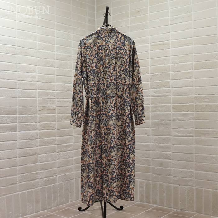 【新品未使用タグ付き】parkes✕LIBERTY　ワンピース Parkes LIBERTY 共布リボン付きAラインワンピース Joan/25AU