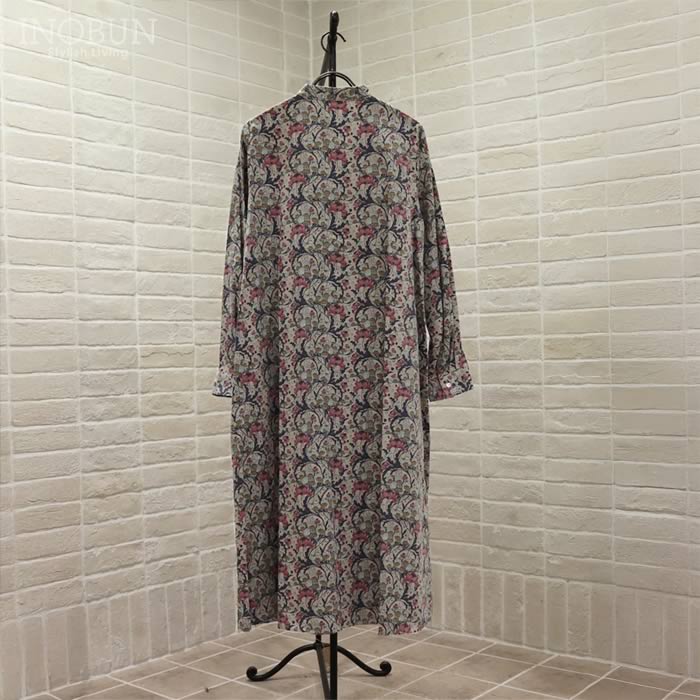 Parkes LIBERTY バンドカラーフレアワンピース コーデュロイ BELTON/J25AU