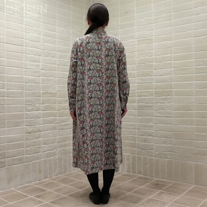 Parkes LIBERTY バンドカラーフレアワンピース コーデュロイ BELTON/J25AU