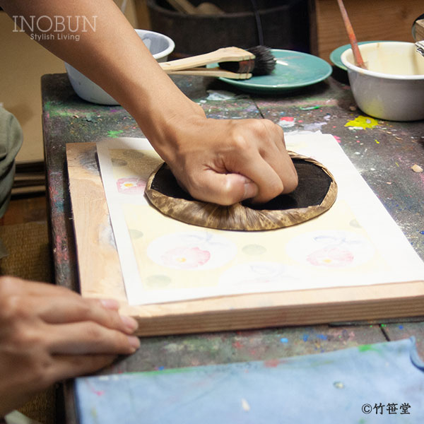 京の木版画 京都・竹笹堂 「あめふり」原田裕子 壁掛けフレーム ギフト