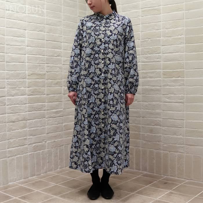 Vent d'ouest LIBERTY 細コール ワンピース LOUIE'S POPPIES