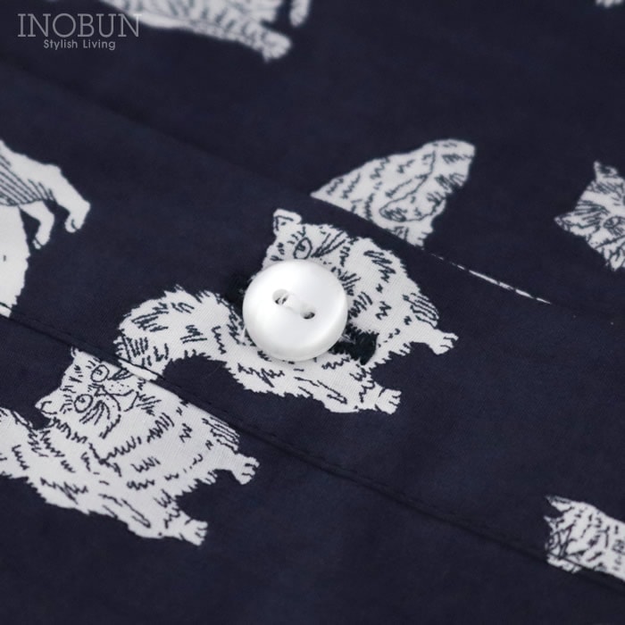 イノブン別注 J.Sloane リバティ ヨーク切り替えギャザーブラウス M