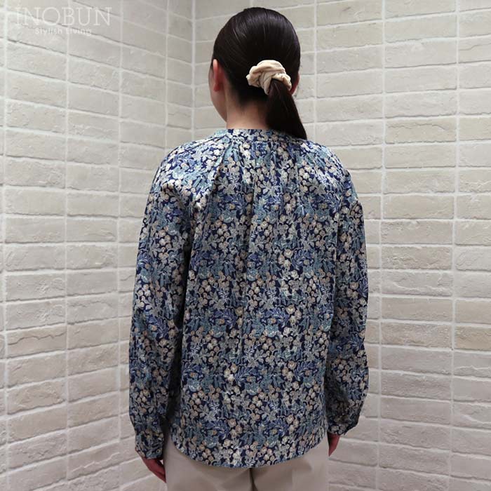 20％OFFクーポン対象】Coupole リバティ リボンネックブラウス 長袖