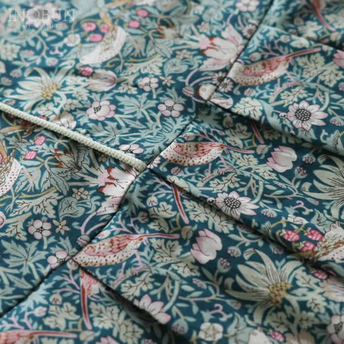 専用❗️J.sloane liberty ストロベリーシーフ　ワンピース 再入荷予定なし】J.Sloane リバティ 半袖 パイピングスタンド