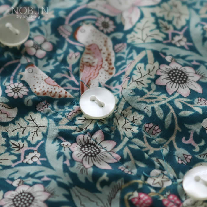 専用❗️J.sloane liberty ストロベリーシーフ　ワンピース 再入荷予定なし】J.Sloane リバティ 半袖 パイピングスタンド