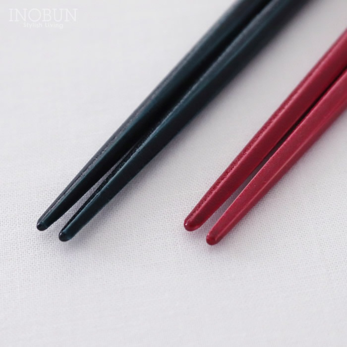 BRUNO ペア HASHI 夫婦箸＆箸置き BOXセット 日本製 レッドx