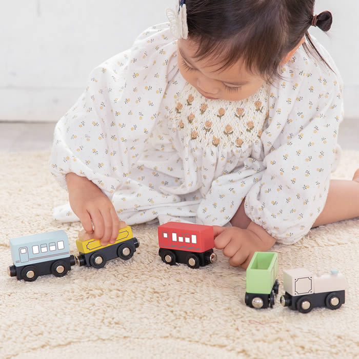 森の遊び道具シリーズ ほしぞらエクスプレス 木のおもちゃセット 木製