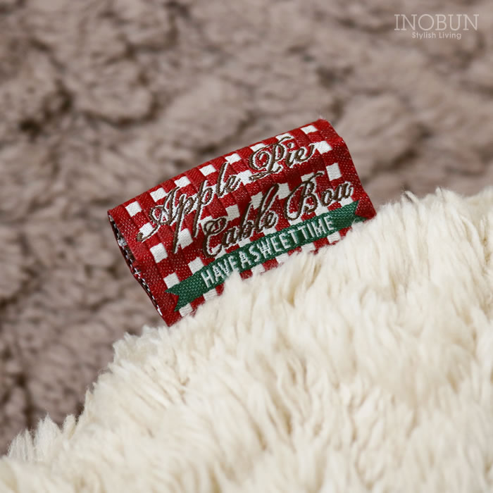 ハンドウォームクッション アップルパイ ケーブルボア ベージュ INOBUN
