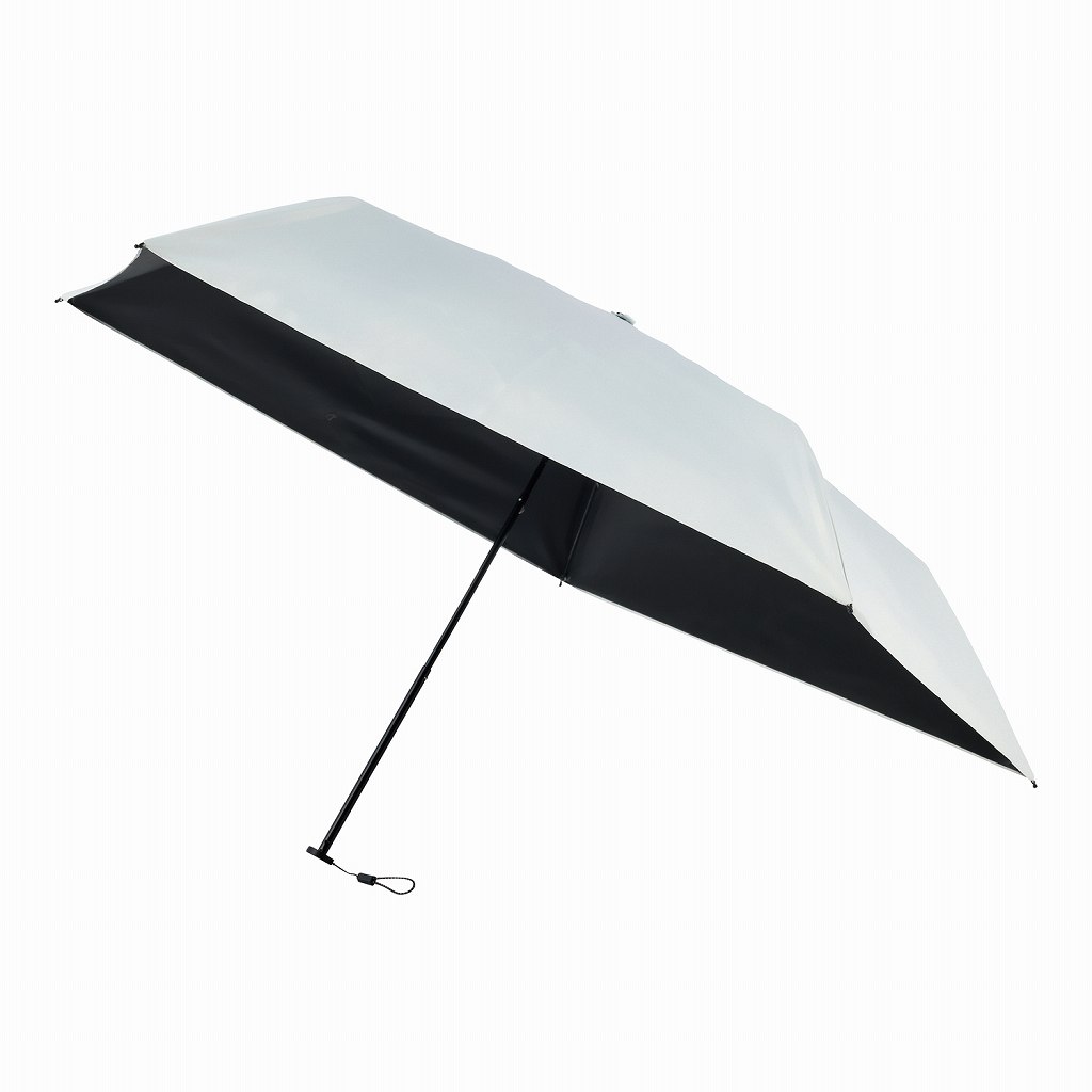 期間限定10％OFF】超軽量 日傘 スリム ホワイト 50cm 完全遮光 遮熱
