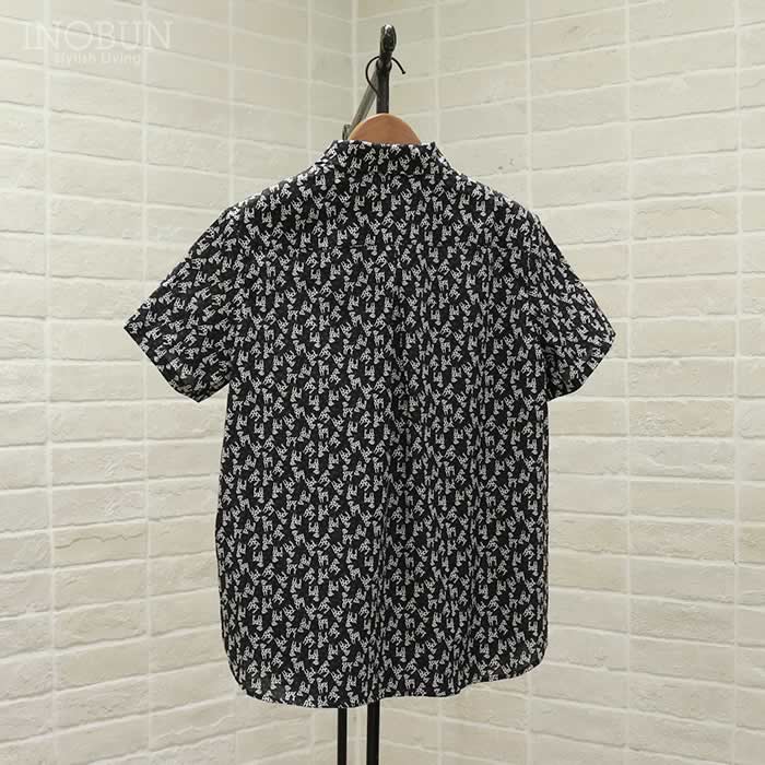 再入荷予定なし】Parkes リバティ 小丸衿レギュラーシャツ