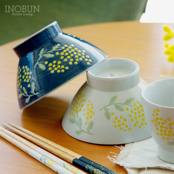 ミモザ ワルツ Mimosa Waltz 茶碗 波佐見焼 オフホワイト 日本製 新