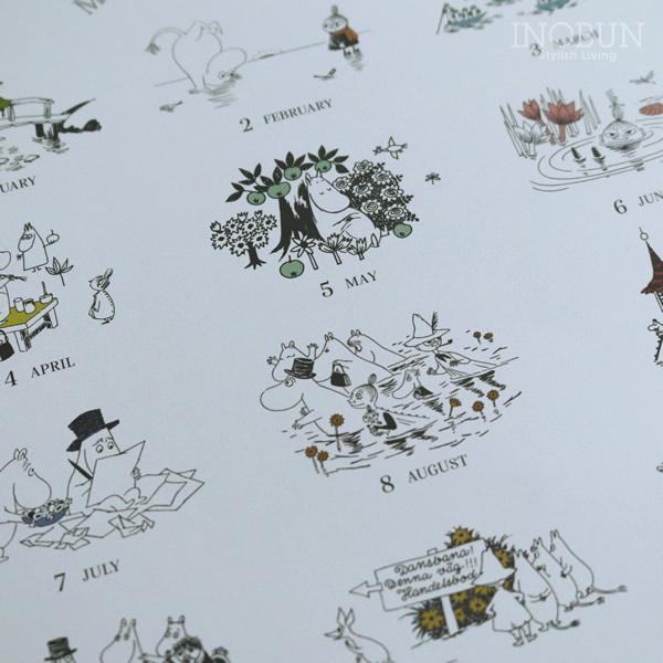 22年 カレンダー ムーミン 月曜始まり 小説 壁掛け ステーショナリー スケジュール カレンダー カレンダー 壁掛け イノブンオンラインショップ