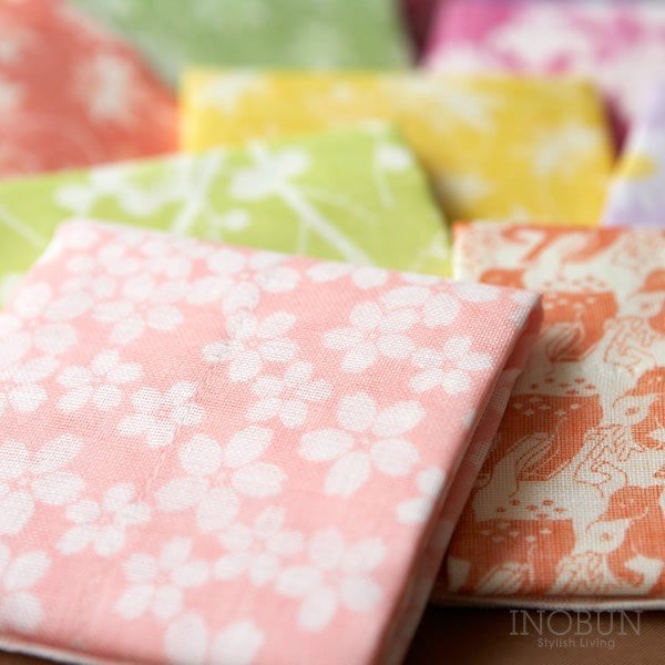 WEB限定】白雪ふきん ピンク 桜 コスモス 友禅染ふきん 2枚入り