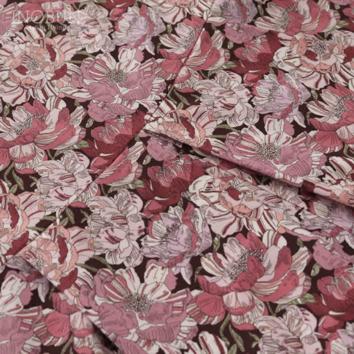 Crespi LIBERTY コットンフランネル ワンピース BLACK BURN リバティ