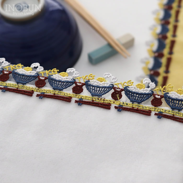 ★新品レア朝食近沢レース目玉焼き レア 近沢レース 朝食 サークルタオルハンカチ 円形 新品未使用タグ