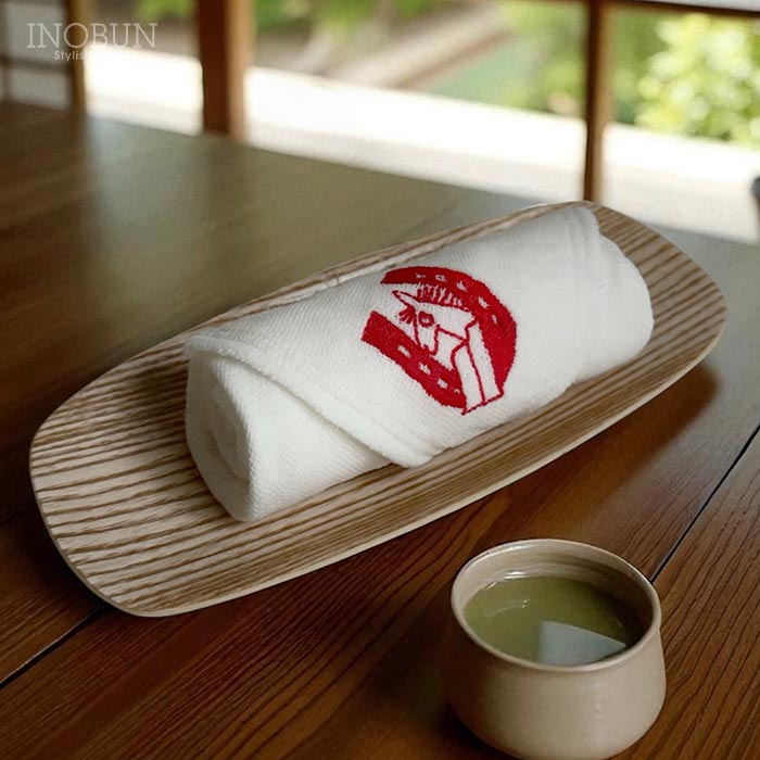 白雪はんかちふきん 刺繍入り Fortune Horse 30 x 30cm ウマ 馬 干支