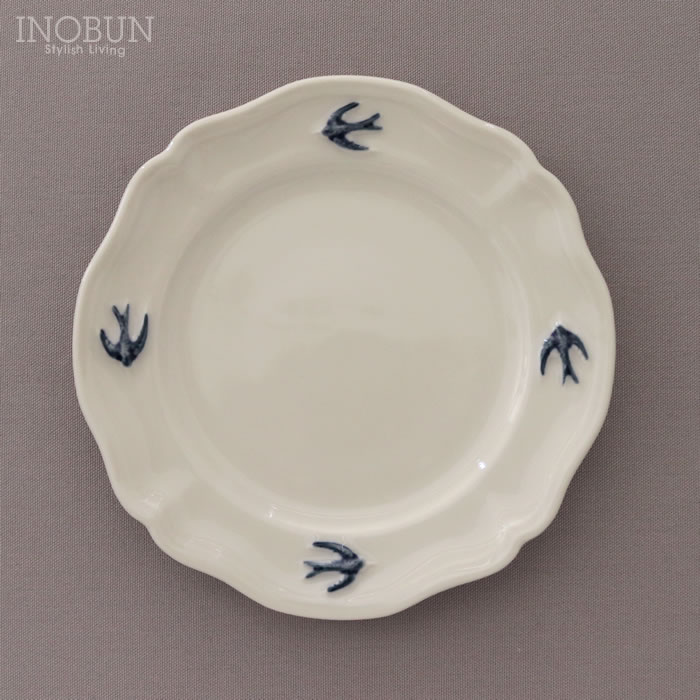 スタジオエム アーリーバード ラウンドプレート S 15cm 日本製 青い鳥