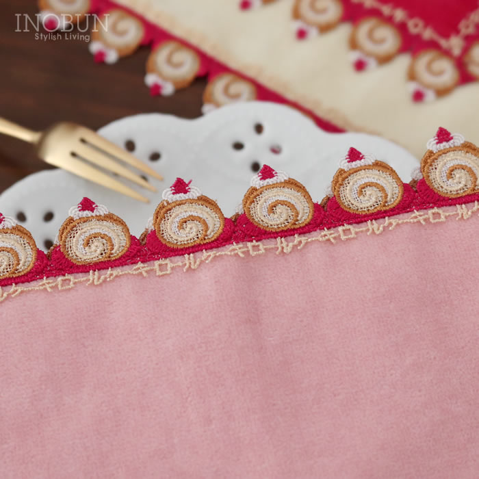 完売】近沢レース店 ロールケーキ ピーチ シーズンタオルハンカチ