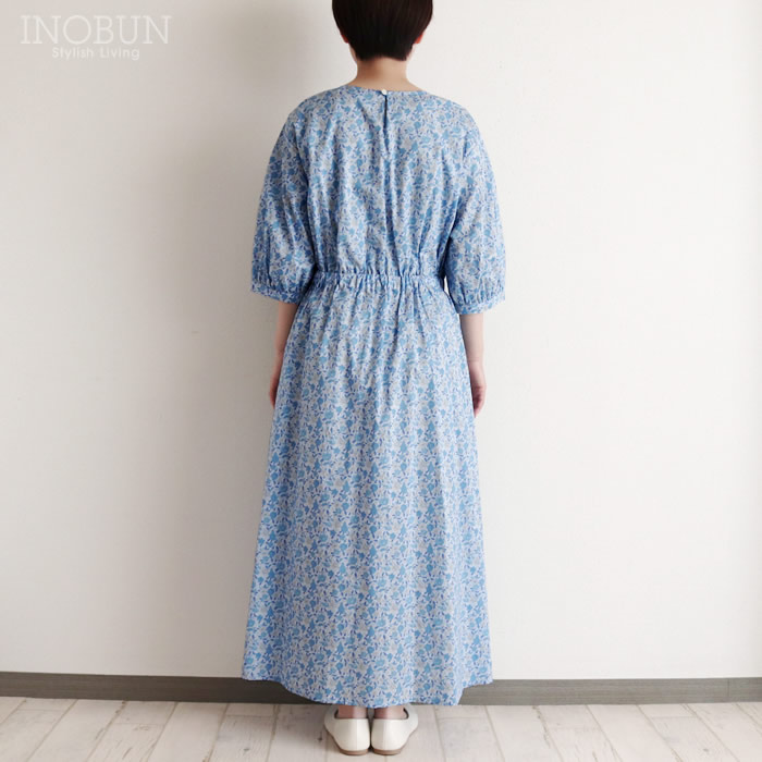 新品未使用 ミシェル ボードウイン MICHEL Beaudouin LIBERTY リバティ Conservatory Fruits プルオーバーブラウス 1【2400014282061】 イノブン別注 Michel Beaudouin リバティ クルーネック