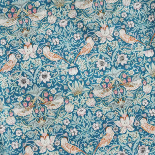 リバティ クッションカバー ストロベリー・シーフ グリーン 45 x 45cm