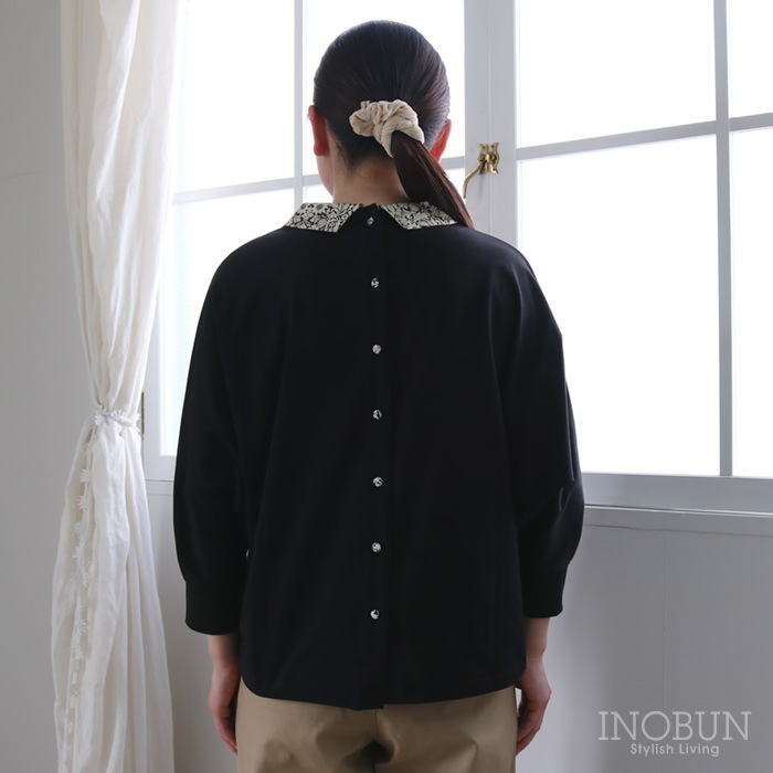 Vent d'ouest リバティ襟くるみボタン THE FANCTIONAL BASIC