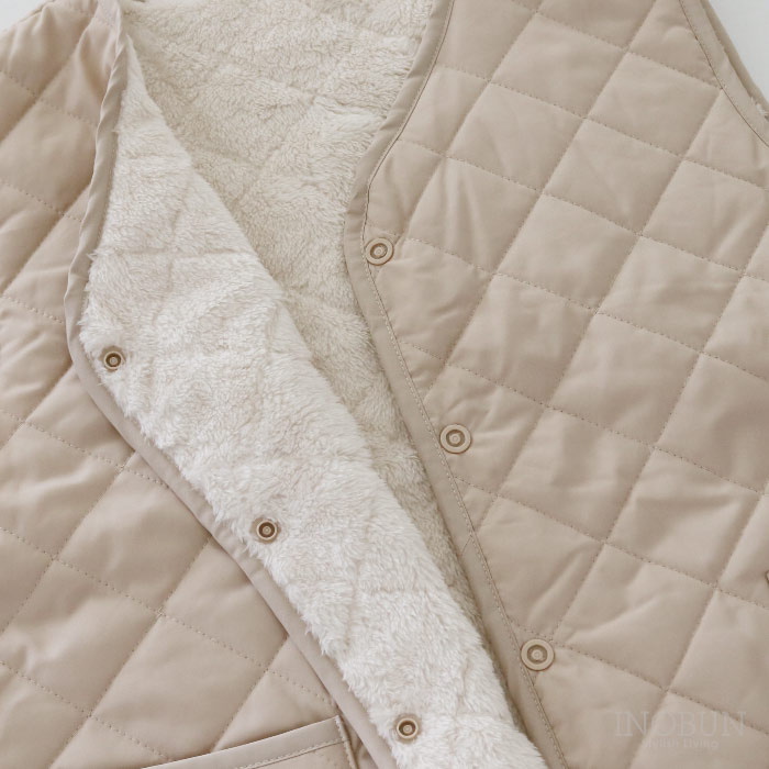 美品⭐️45R ナイロンキルティングベスト　プリマロフトサイズ1 パイピングデザイン 中わた キルティング ロングジレ 通販