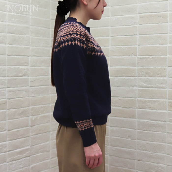 Harley of Scotland フェアアイルセーター ネイビー系 ハーレーオブ