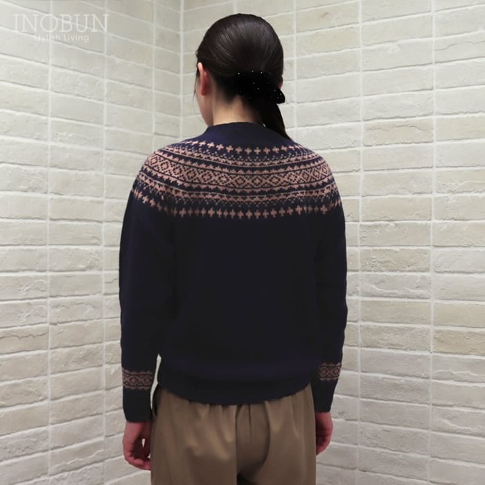 Harley of Scotland フェアアイルセーター ネイビー系 ハーレーオブ