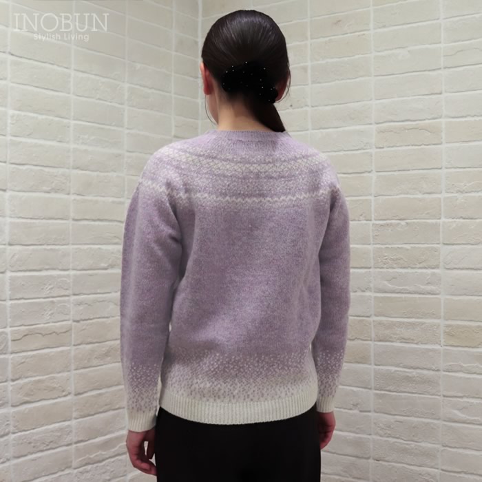 Harley of Scotland フェアアイルセーター パープル系 ハーレーオブ