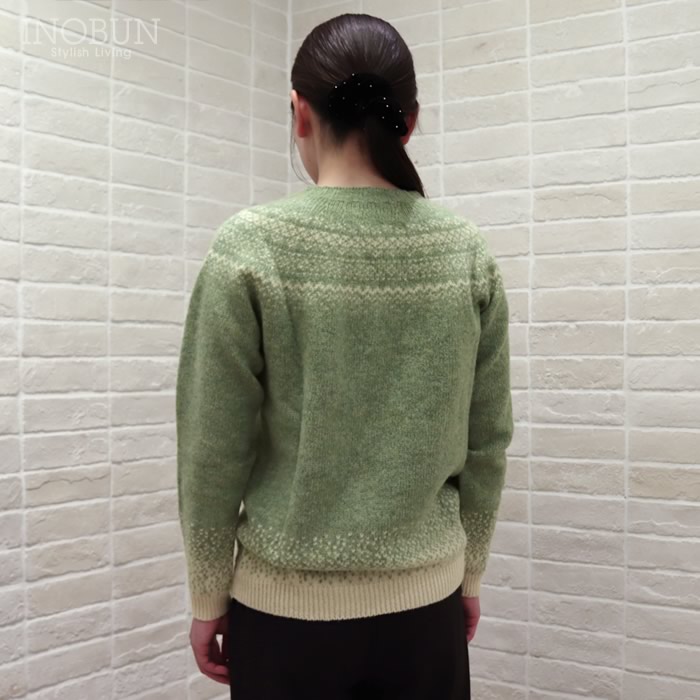 Harley of Scotland フェアアイルセーター グリーン系 ハーレーオブ