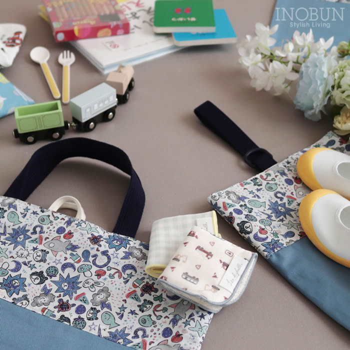 ★uushico*様★入学 LIBERTY Betsy bag&靴袋 2点 リバティ LIBERTY 入園入学2点セット レッスンバッグ・ シューズ