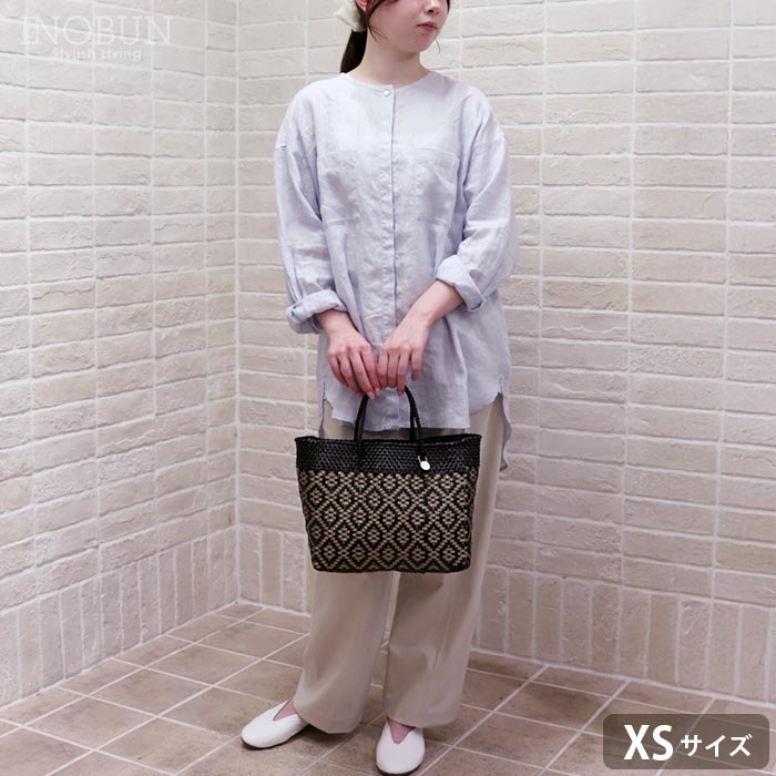 レトラ メルカドバッグ TILE XSサイズ ブラック x ゴールド
