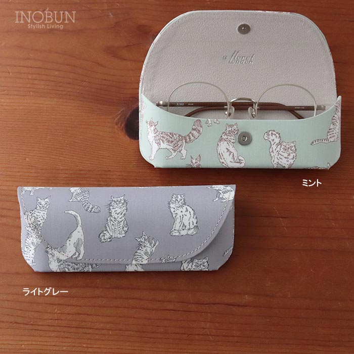 リバティ メガネケース 02 ミャオウ ミント フローレットロンドン