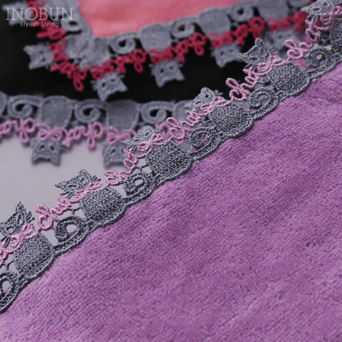 再入荷予定なし】 近沢レース店 タオルハンカチ ロシアンブルー