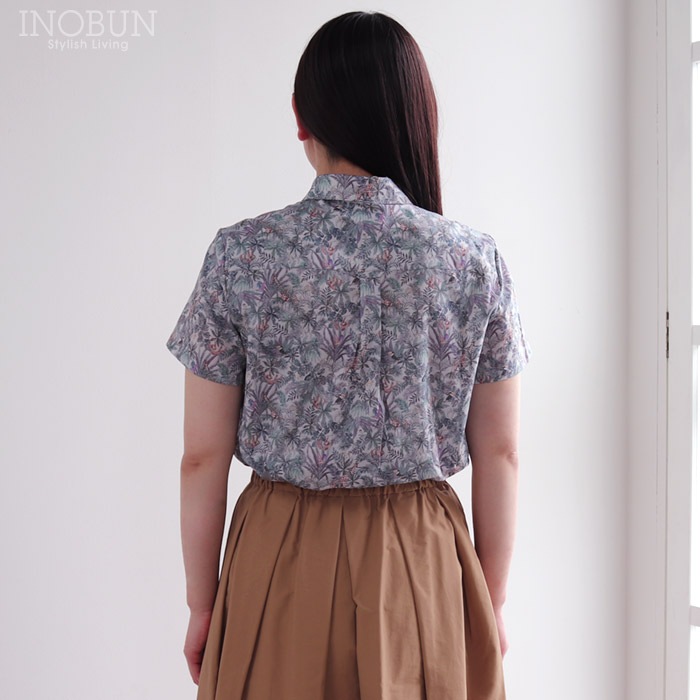 ＊ゆづ＊【IENA】リバティブラウス リバティ エドナシルスムースピンタックロングブラウス リバティ