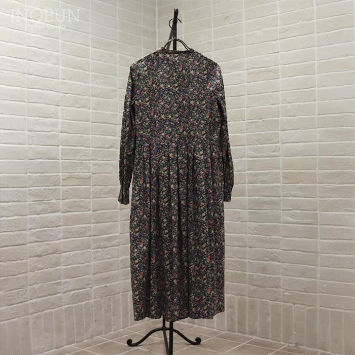 イノブン別注 J.Sloane LIBERTY キーネック すっきり見えワンピース