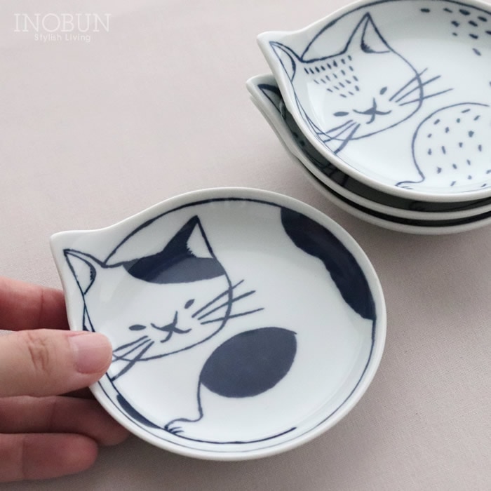 波佐見焼 hasami coneco皿 こねこざら 4枚セット 日本製 ねこ皿