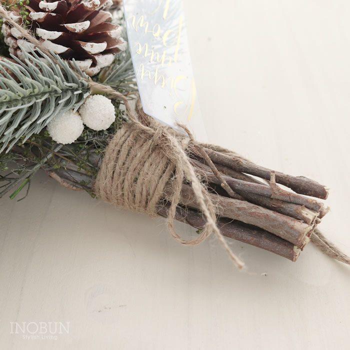 スワッグ 縦タイプ ナチュラルレッド 210×95×465mm ドライフラワー 壁