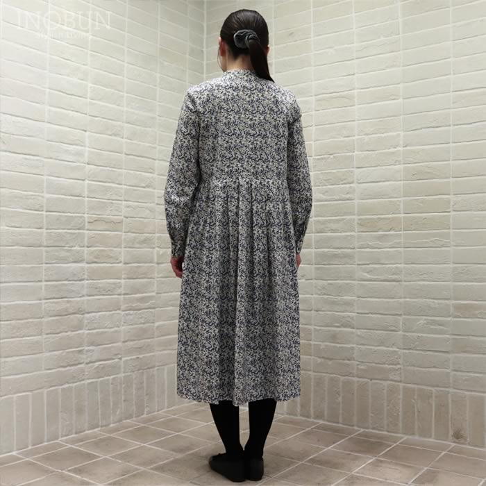 イノブン別注 J.Sloane LIBERTY キーネック すっきり見えワンピース