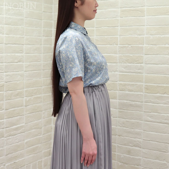 J.Sloane ジェイスローアン LIBERTY リバティ　ブラウス　シャツ J.Sloane ジェイスローアン ワンピース ブラウス リバティ 半袖