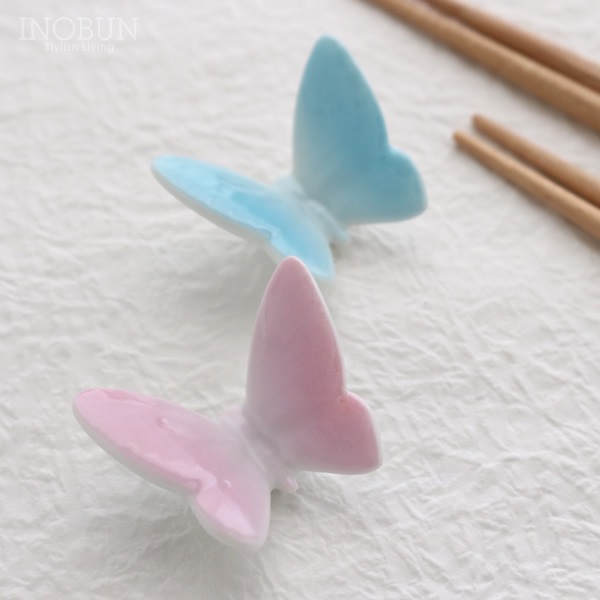 Floyd BUTTERFLY フロイド バタフライ 夫婦箸＆箸置き 八角箸 2