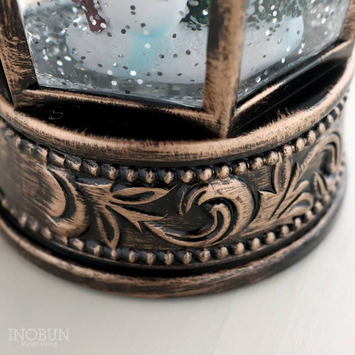 クリスマス バブルLEDライト ヘキサゴンランタン型 スノーマン＆ツリー