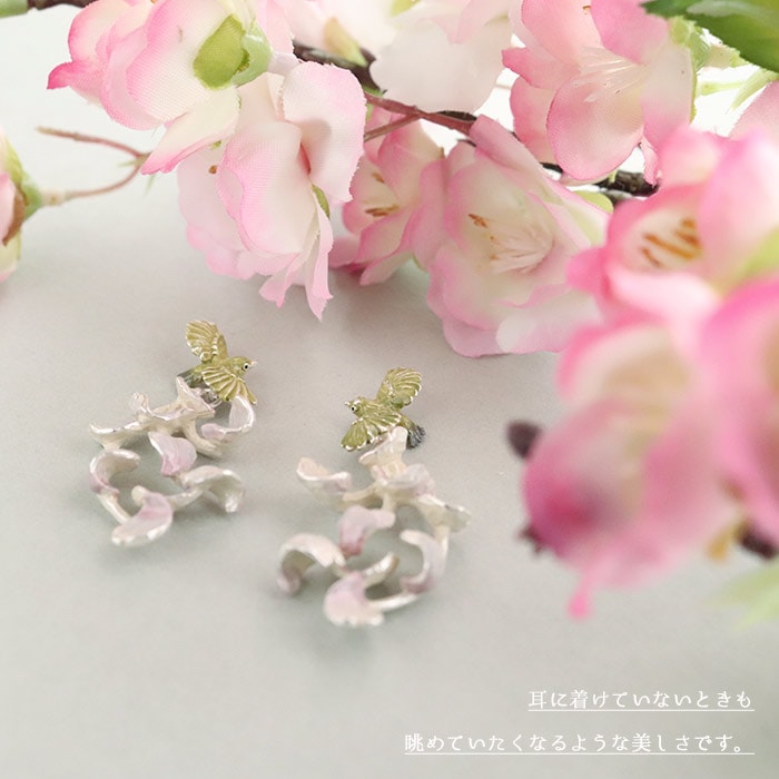 パルナートポック 春の渦 ピアス 花 アクセサリー Palnart Poc