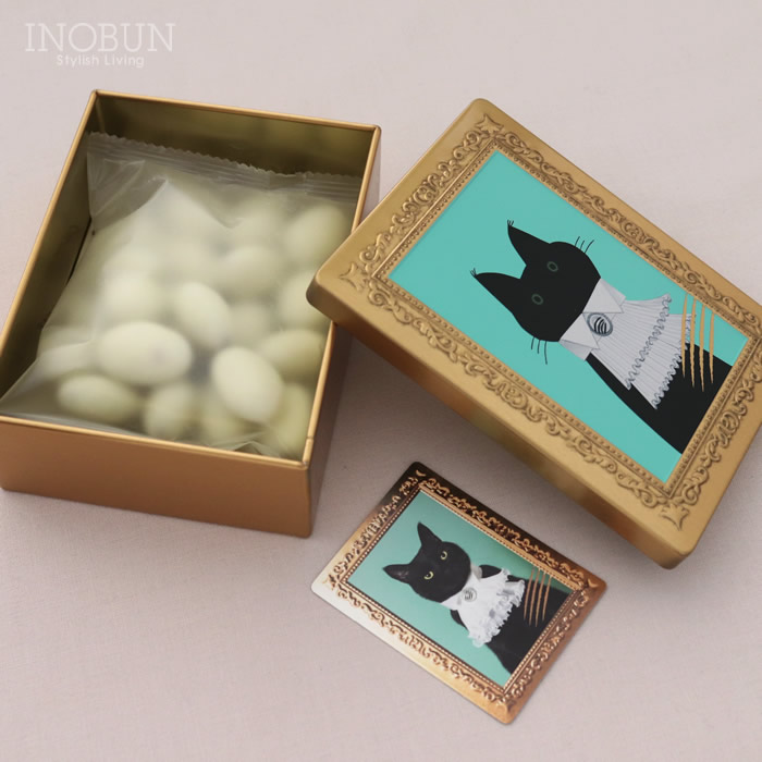 CACAOCAT petite缶 アーモンド&ホワイト スイーツ チョコレート プチギフト